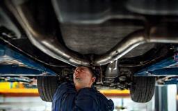 Image representing exhaust system repair on a vehicle